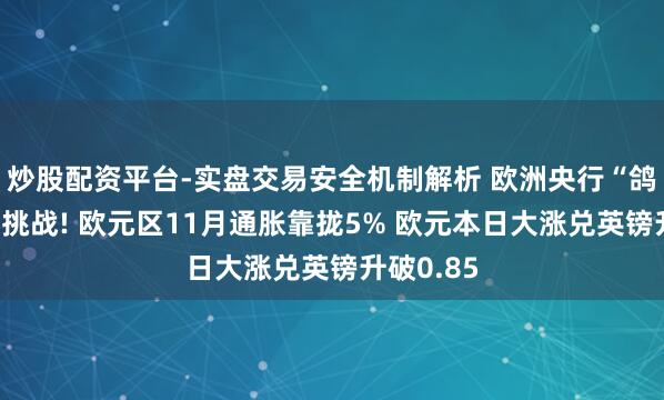 炒股配资平台-实盘交易安全机制解析 欧洲央行“鸽声”再受挑战! 欧元区11月通胀靠拢5% 欧元本日大涨兑英镑升破0.85
